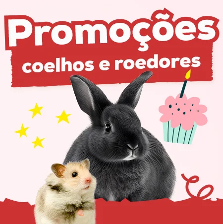 Promoções para coelhos e roedores